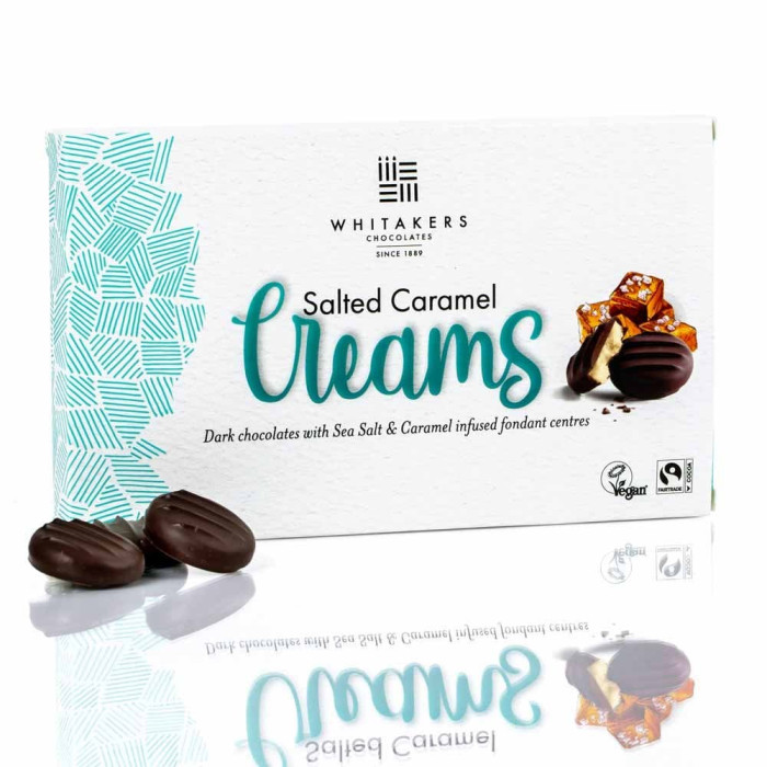 Dark Chocolate Salted Caramel Fondant Creams - Vegan