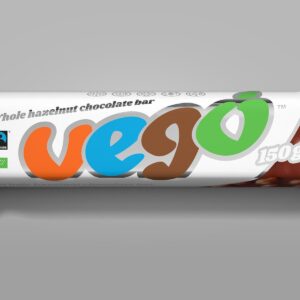 barre vego 150g chocolat noisettes bio et vegan