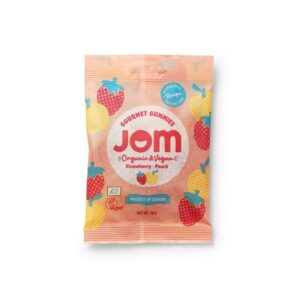 gummies fraise et pêche jom bio et vegan