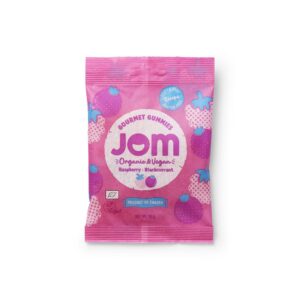 gummies framboise et cassis jom bio et vegan