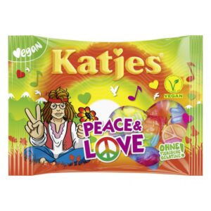 love & peace katjes – bonbons vegan pour un monde plus doux