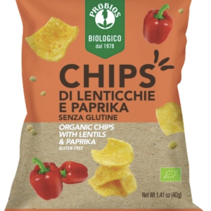 chips de lentilles au paprika doux probios